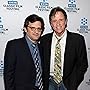 Robert Hays and Ben Mankiewicz at an event for Airplane! (1980)