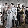 Gillian Anderson, Greta Scacchi, Jim Broadbent, Stephen Rea, Tom Burke, Paul Dano, Adrian Edmondson, Aisling Loftus, Jessie Buckley, Tuppence Middleton, James Norton, Jack Lowden, Lily James, and Callum Turner in War & Peace (2016)