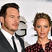 Chris Pratt and Jennifer Lawrence at an event for Passengers (2016)