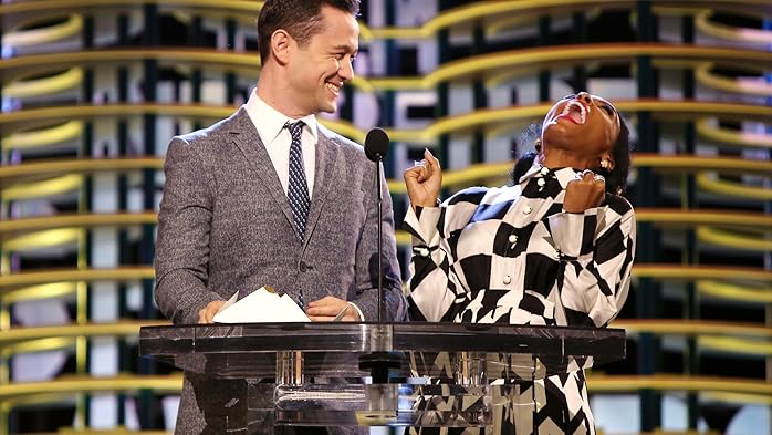 Joseph Gordon-Levitt and Janelle Monáe at an event for 32nd Film Independent Spirit Awards (2017)