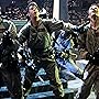 Dan Aykroyd, Bill Murray, Harold Ramis, and Ernie Hudson in Ghostbusters (1984)