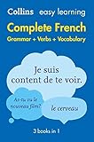 Easy Learning French Complete Grammar Verbs And Vocabulary 3 Books In 1