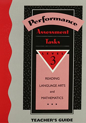 Cover of Performance Assessment Tasks Package A - Includes 1 Each of Performance Assessment Tasks Student Edition and Teacher's Edition for Levels 3,4,5 and