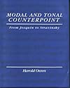 Modal and Tonal Counterpoint: From Josquin to Stravinsky