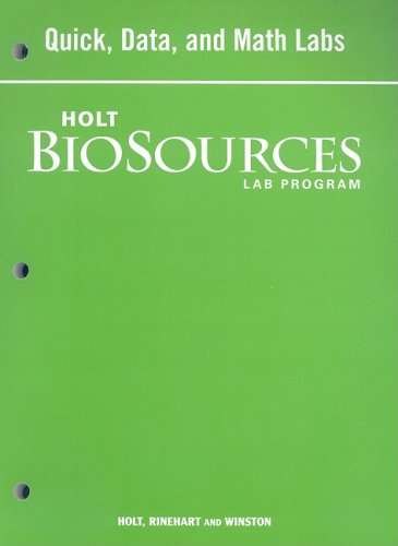 Cover of Quick, Data, and Math Labs (Holt Biosources Lab Program)