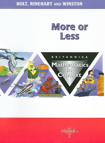Cover of More or Less (Britannica Math in Context)
