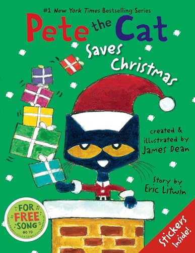 Pete the Cat Saves Christmas book cover