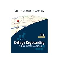 Gregg College Keyboarding & Document Processing (Gdp): Lessons 1-120, Main Text