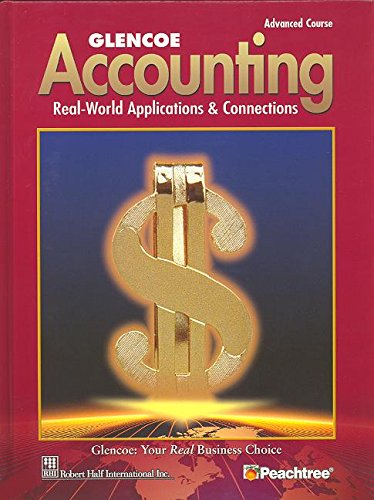 Cover of Glencoe Accounting Advanced Course Student Edition