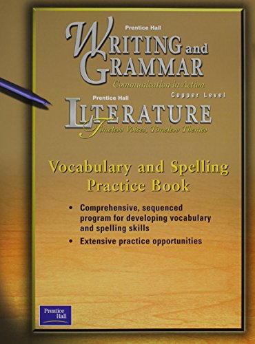 Cover of Prentice Hall Writing and Grammar/Prentice Hall Literature: Vocabulary and Spelling Practice Book 