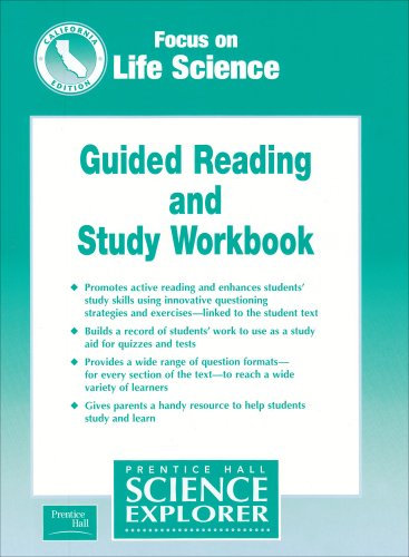 Cover of Prentice Hall Science Explorer Focus on Life Science - California Edition, Guided Reading and Study Workbook