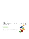 Introduction to Management Accounting-Chapters 1-17 (14th Edition)