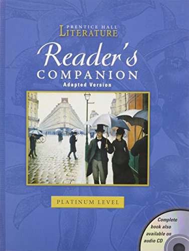 Cover of Reader's Companion: Adapted Version Platinum Level (Prentice Hall Literature: Timeless Voices Timeless Themes)