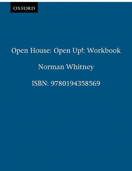 Cover of Open house.