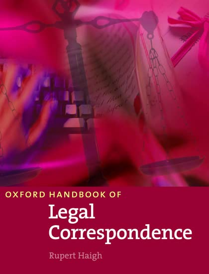 Oxford Handbook Of Legal Correspondence book cover