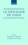 Le Menagier De Paris: A Critical Edition