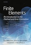 Finite Elements An Introduction To The Method And Error Estimation