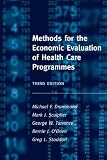 Methods For The Economic Evaluation Of Health Care Programmes
