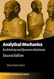 Analytical Mechanics For Relativity And Quantum Mechanics Oxford Graduate Texts