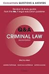 Concentrate Q & A: Criminal Law