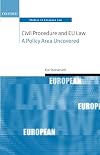 Civil Procedure and EU Law: A Policy Area Uncovered