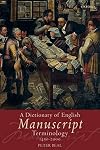 A Dictionary of English Manuscript Terminology: 1450 to 2000