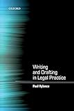 Writing And Drafting In Legal Practice