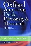 Oxford American Desk Dictionary Thesaurus