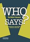 WHO SAYS?: The Writer's Research