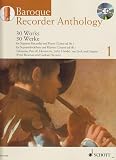 Baroque Recorder Anthology Volume 1 Cd 30 Pices Flte Bec Soprano Piano Ou Guitare