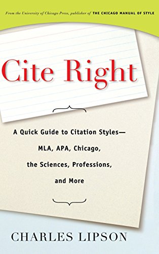 Cite Right book cover