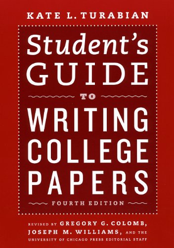 Student's Guide To Writing College Papers book cover