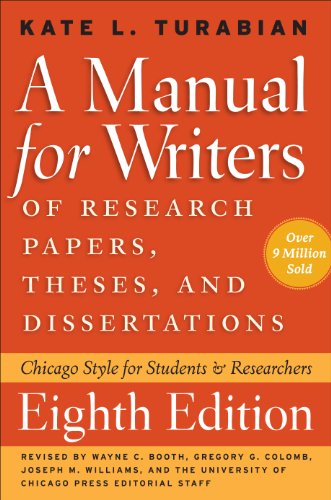 A Manual For Writers Of Research Papers, Theses, And Dissertations book cover