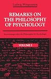 Remarks on the Philosophy of Psychology, Volume 1