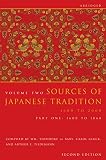 Sources Of Japanese Tradition Volume 2 Part 1 1600 To 1868