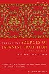 Sources of Japanese Tradition, Vol. 2, Part 1: 1600 to 1868