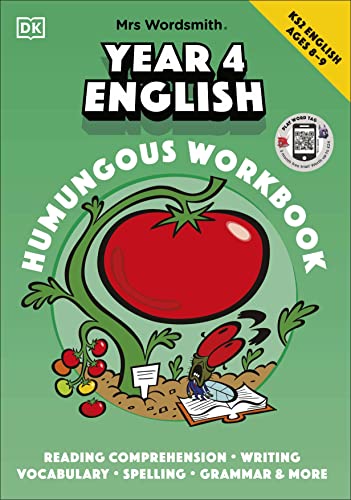 Cover of Mrs Wordsmith Year 4 English Humongous Workbook, Ages 8-9 (Key Stage 2)