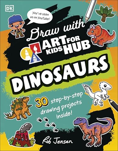 Cover of Draw with Art for Kids Hub Dinosaurs