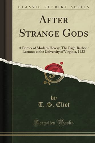 After Strange Gods book cover