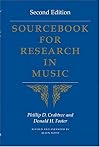 Sourcebook for Research in Music