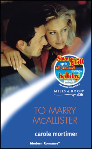 To Marry McAllister cover