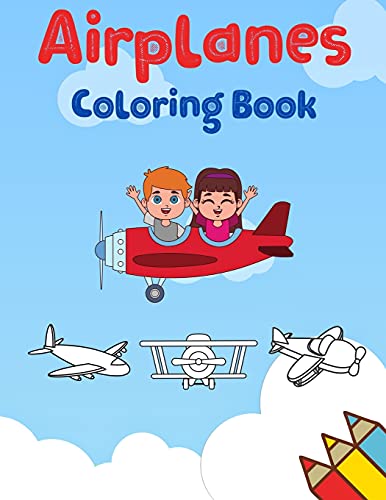 Cover of Airplanes Coloring Book for Kids