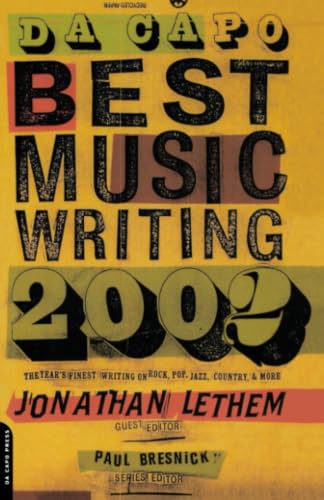 Da Capo Best Music Writing 2002 book cover