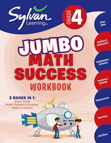 4th Grade Jumbo Math Success Workbook cover