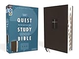 Niv Quest Study Bible Leathersoft Black Thumb Indexed Comfort Print The Only Q And A Study Bible