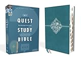 Niv Quest Study Bible Leathersoft Teal Thumb Indexed Comfort Print The Only Q And A Study Bible