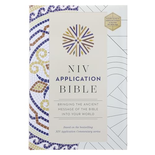NIV Application Bible, Hardcover, Multi-Cream, Red Letter, Comfort Print: Bringing the Ancient Message of the Bible into Your World (NIV Application Commentary Resources)