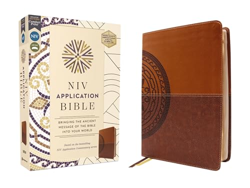 NIV Application Bible, Leathersoft, Brown, Red Letter, Comfort Print: Bringing the Ancient Message of the Bible into Your World (NIV Application Commentary Resources)