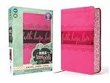 Niv Bible For Teen Girls Leathersoft Pink Printed Page Edges Growing In Faith Hope And Love