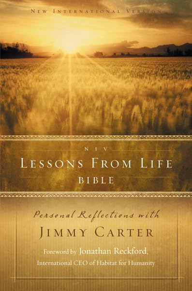 NIV Lessons from Life Bible: Personal Reflections with Jimmy Carter book cover